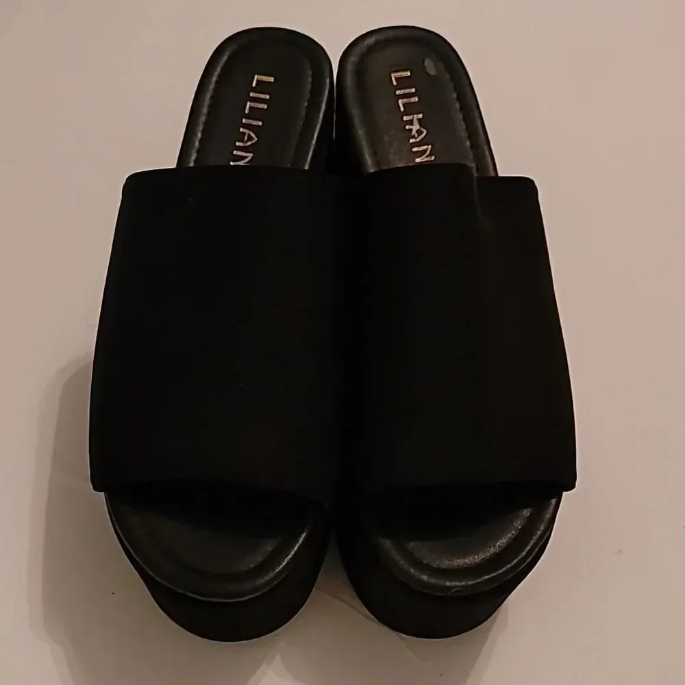 LILIANA PLATFORM WEDGE OPEN TOE SLIP-ON WOMEN